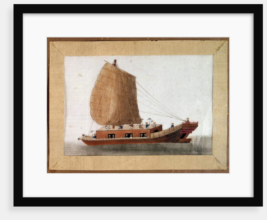 Chinese junk of the Great Zheng He or Hajji Mahmud, Chinese eunuch and marine explorer by Anonymous