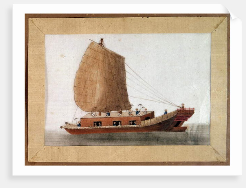 Chinese junk of the Great Zheng He or Hajji Mahmud, Chinese eunuch and marine explorer by Anonymous