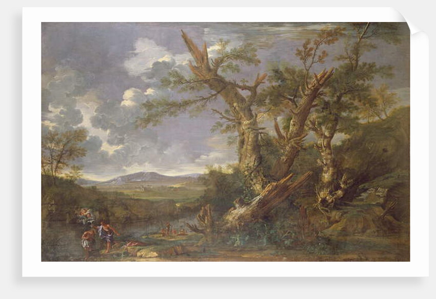 Landscape with the Baptism in the Jordan by Salvator Rosa