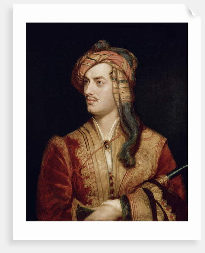 Portrait of George Gordon in Albanian Dress, 1813 by Thomas Phillips