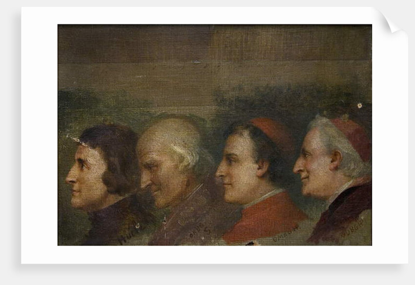 Four clergymen by Jean or Jehan Georges Vibert