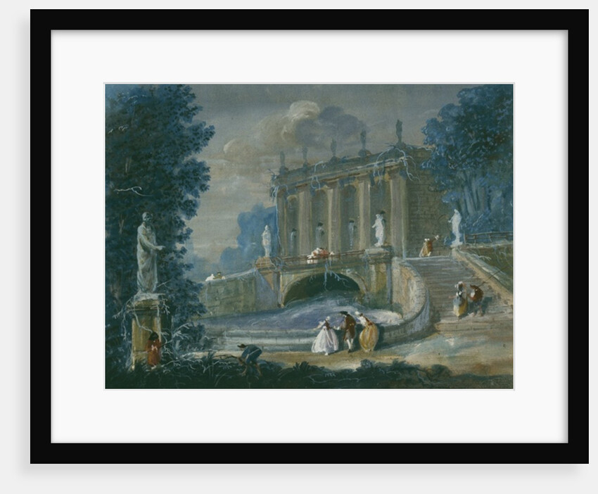 In the gardens of Palace Sanssouci, Potsdam, Prussia by German School