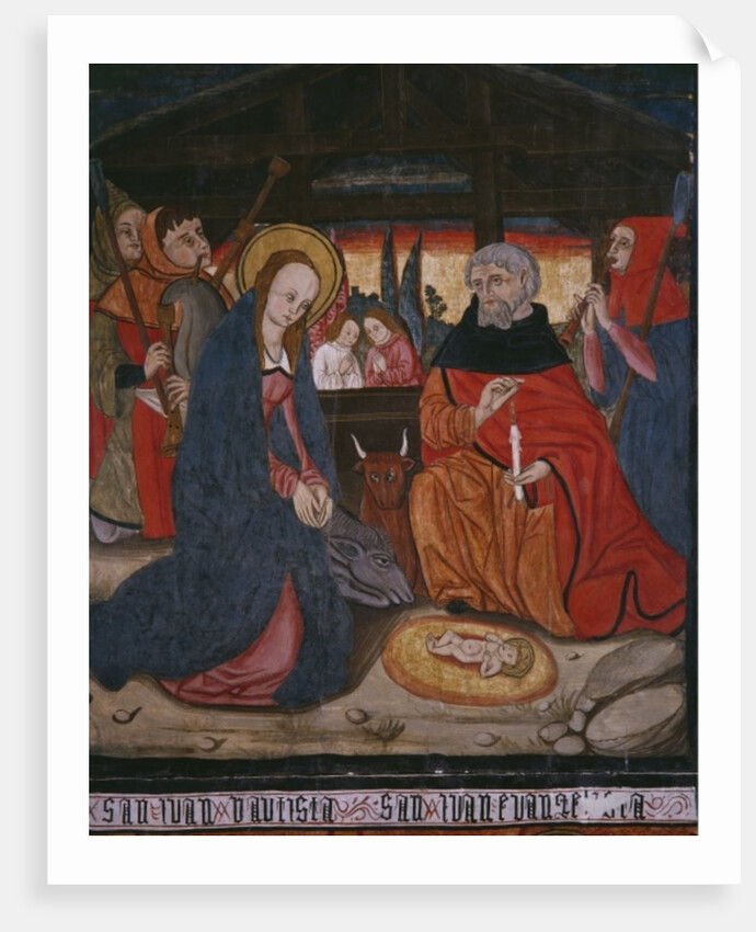 Nativity, panel from the Church San Andres of Tortura, late 15th century-early 16th century by School Spanish