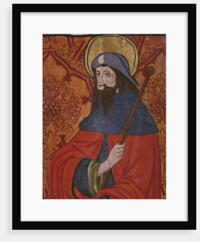 St. James the Great, detail, panel from the Church San Andres of Tortura, late 15th century-early 16th century by School Spanish