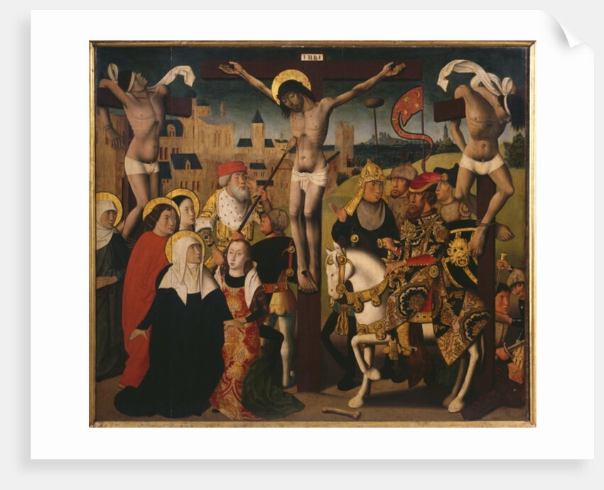 Passion Triptych, Crucifixion, central panel by Master of St. Godelieve Legend (attr. to)