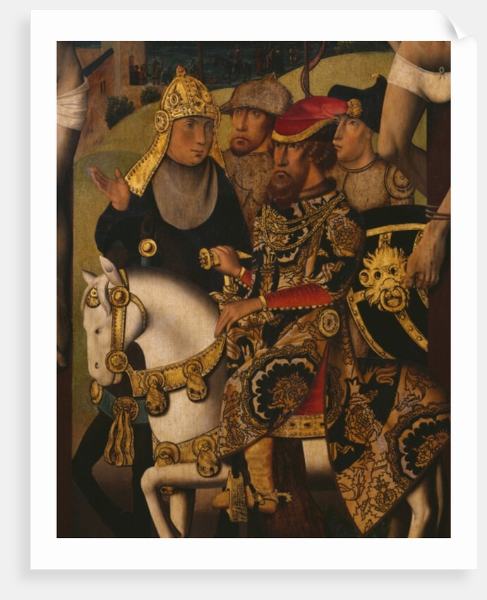 Passion Triptych, Crucifixion, central panel, detail by Master of St. Godelieve Legend