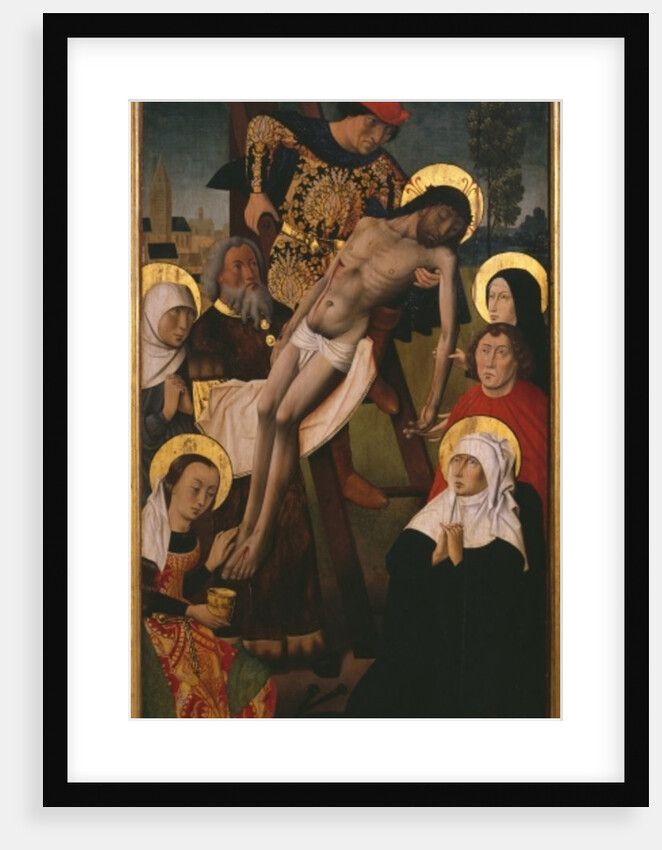 Passion Triptych, the Descent from the Cross, right panel by Hugo van der Goes