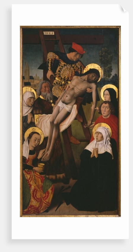Passion Triptych, the Descent from the Cross, right panel by Hugo van der Goes