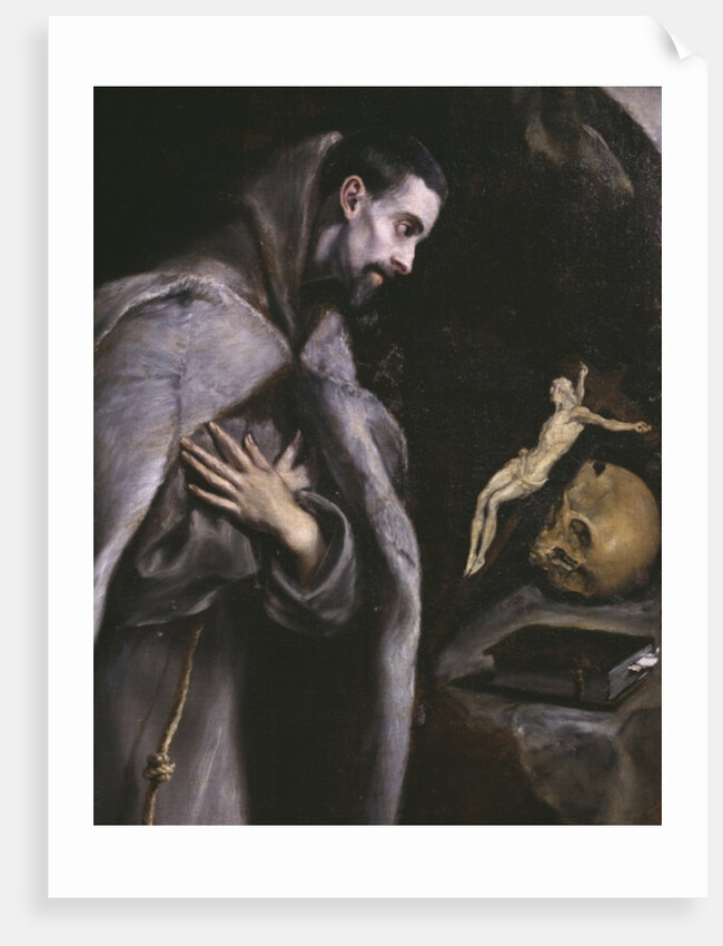 St. Francis meditating, c.1586-92 by El Greco