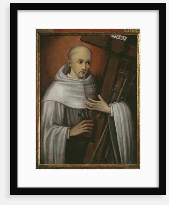 St. Bernard of Clairvaux carrying the instruments of the Passion by Spanish School