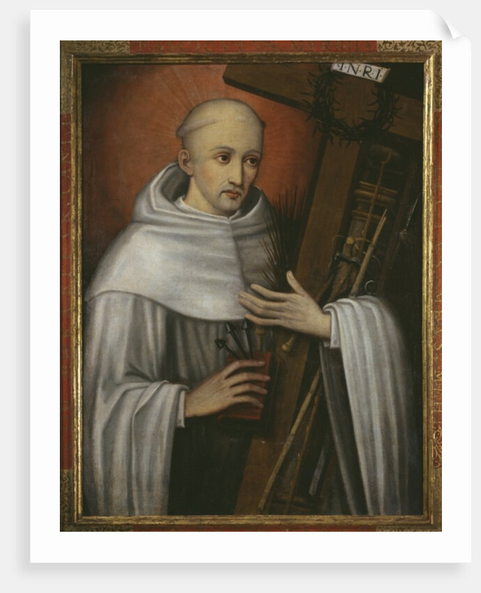 St. Bernard of Clairvaux carrying the instruments of the Passion by Spanish School