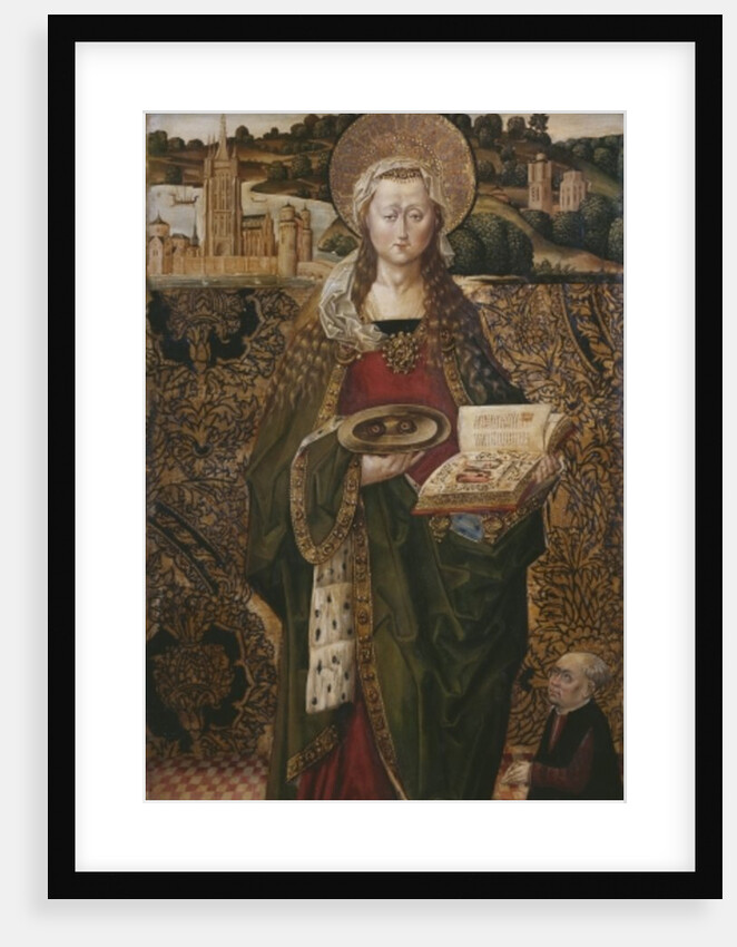 Triptych, St. Lucy, left panel by Spanish & Flemish School