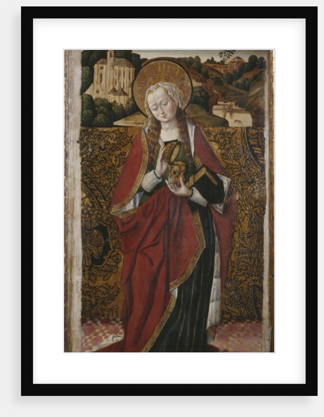 Triptych, St. Mary Magdalene, right panel by Spanish & Flemish School