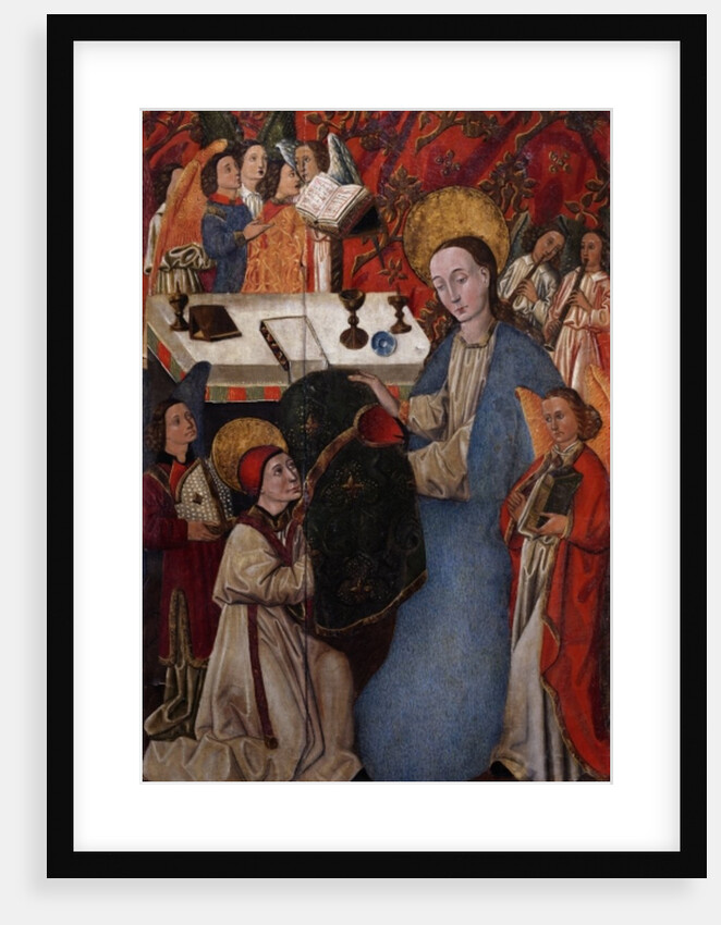 Presentation of the chasuble to St. Ildefonso by Virgin Mary by Spanish School