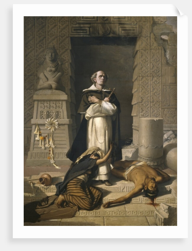 Friar Bartolome de Las Casas defender of the Indians by Felix Parra