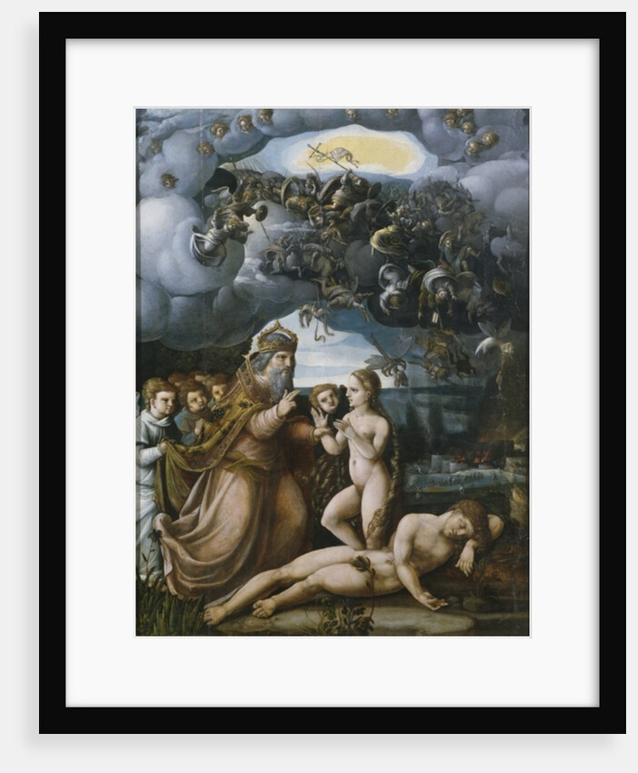 Triptych of the Creation, Creation of Eve, central panel by German School