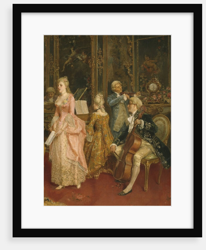 Concert at the time of Mozart, 1853 by Ettore Simonetti