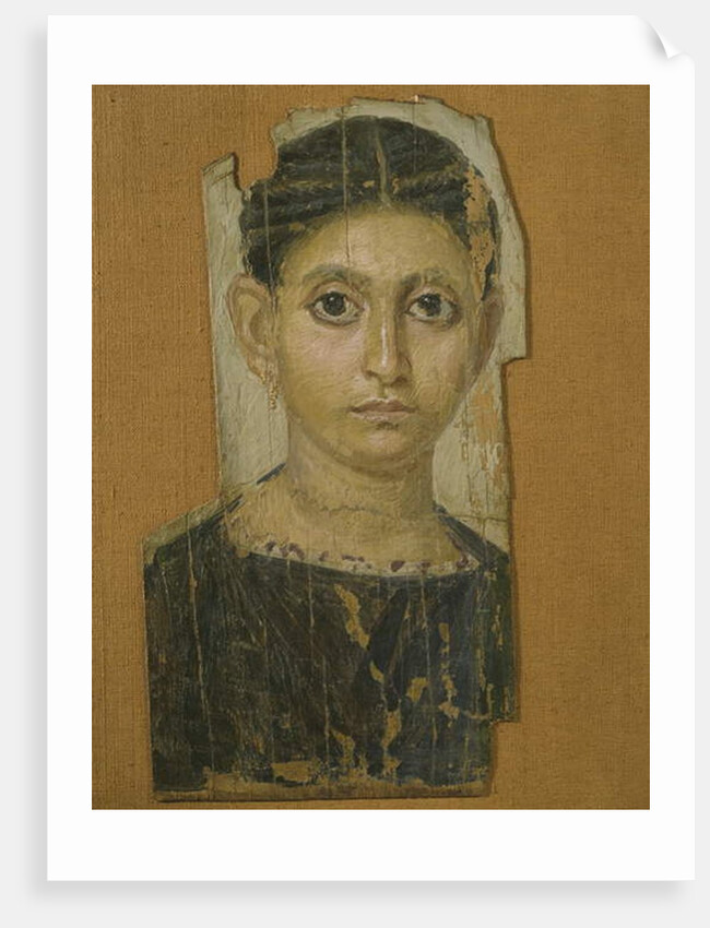 Mummy female portrait, from Fayum, late 3rd century AD by Roman Period Egyptian