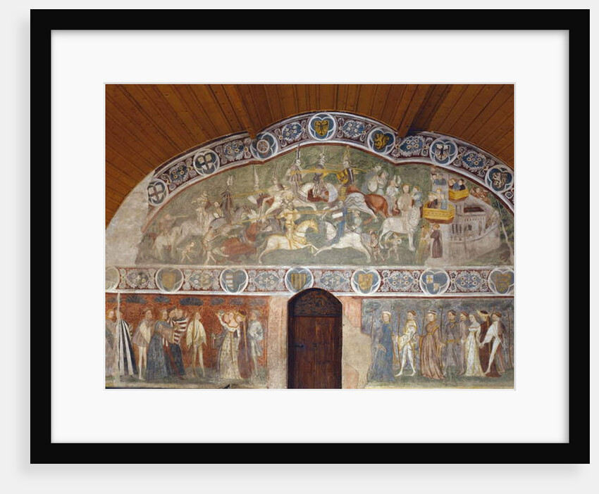 Scenes of a tournament and courtly life from the 'Casa d'Estate', 1388-1400 by Italian School