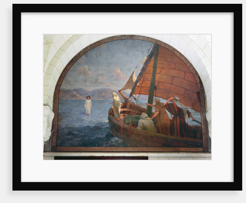 Christ walking on water, 1917 by Frederic Montenard