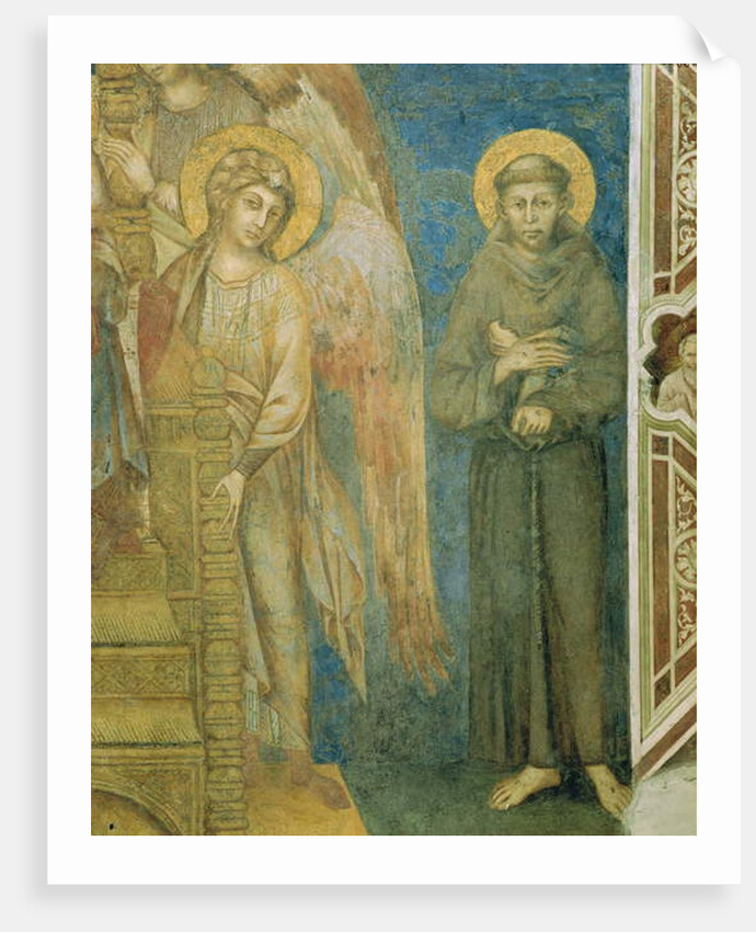 Saint Francis with an angel by Cimabue