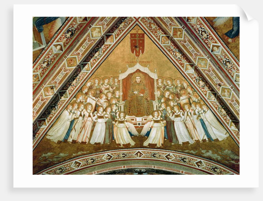 Allegory of St. Francis in Glory, c.1330 by Giotto