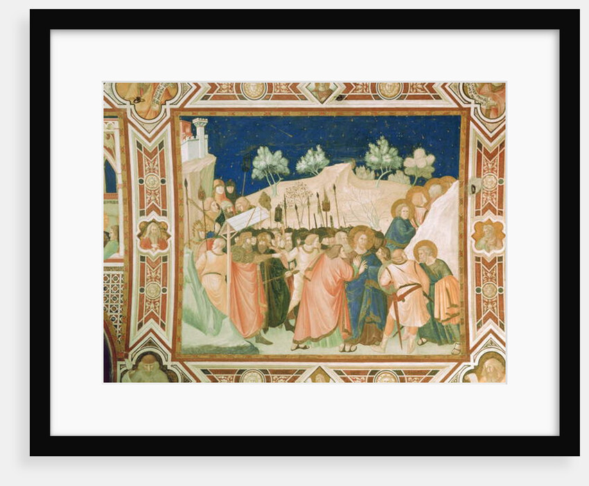 The betrayal and capture of Christ in the Garden of Gethsemane by Pietro Lorenzetti