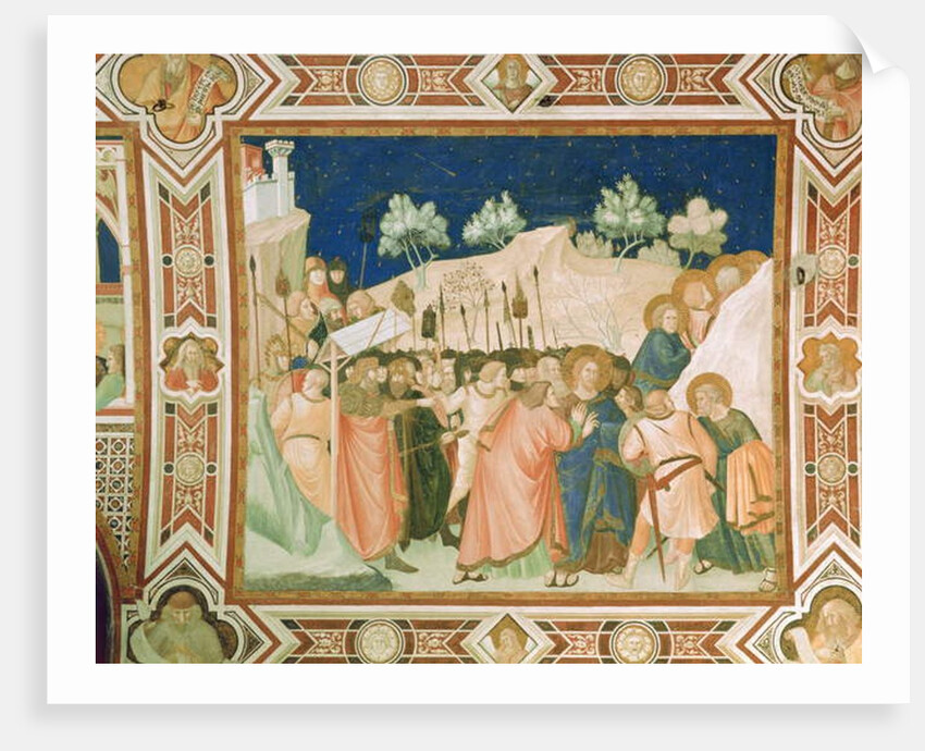 The betrayal and capture of Christ in the Garden of Gethsemane by Pietro Lorenzetti
