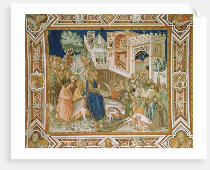 Entry of Christ into Jerusalem, 1320 by Pietro Lorenzetti