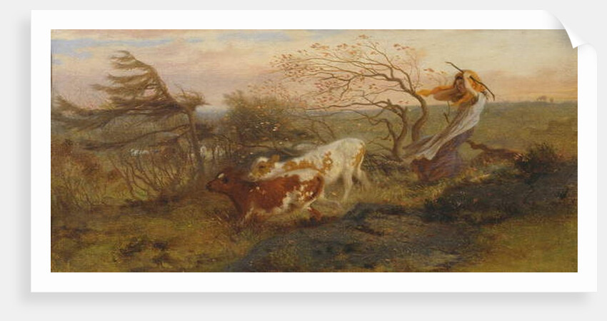 The Wind on the Wold, 1862 by George Heming Mason