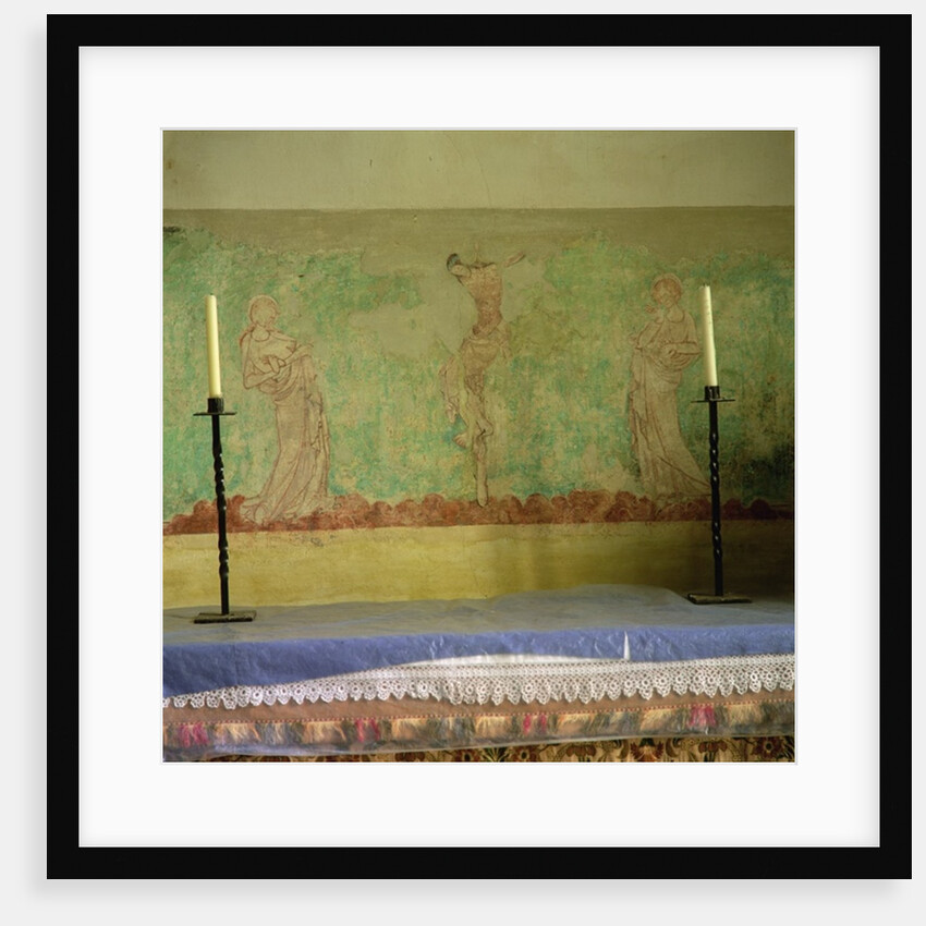 Altarpiece depicting the Crucifixion, late 13th-early 14th century by School English