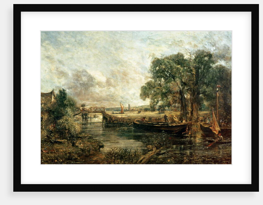 Sketch for 'View on the Stour, near Dedham' 1821-22 by John Constable