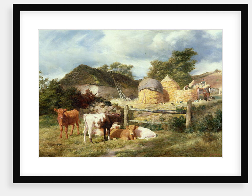 A Highland Croft, 1873 by Peter Graham