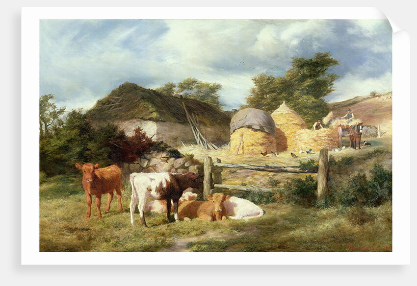A Highland Croft, 1873 by Peter Graham