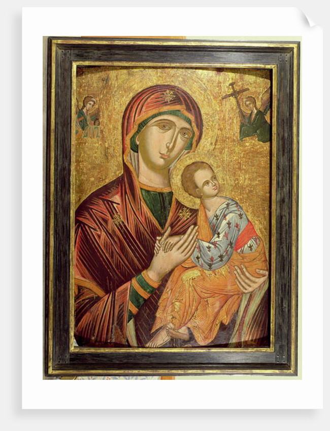 Mother of God of the Passion, Greek Icon from Crete, early 16th century by Anonymous