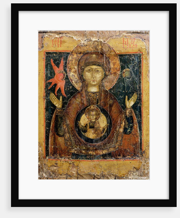 The Mother of God of the Sign, icon, late 17th century by School Russian