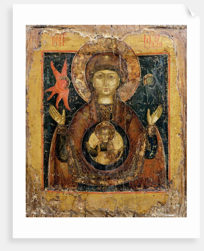 The Mother of God of the Sign, icon, late 17th century by School Russian