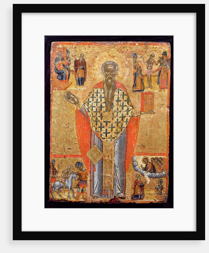 St. Charalambos, icon, from Macedonia, late 16th century by Greek School
