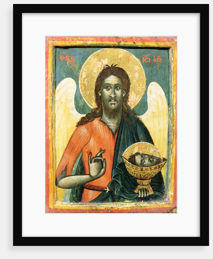 St.John the Baptist, icon from central Greece, 18th century by Anonymous