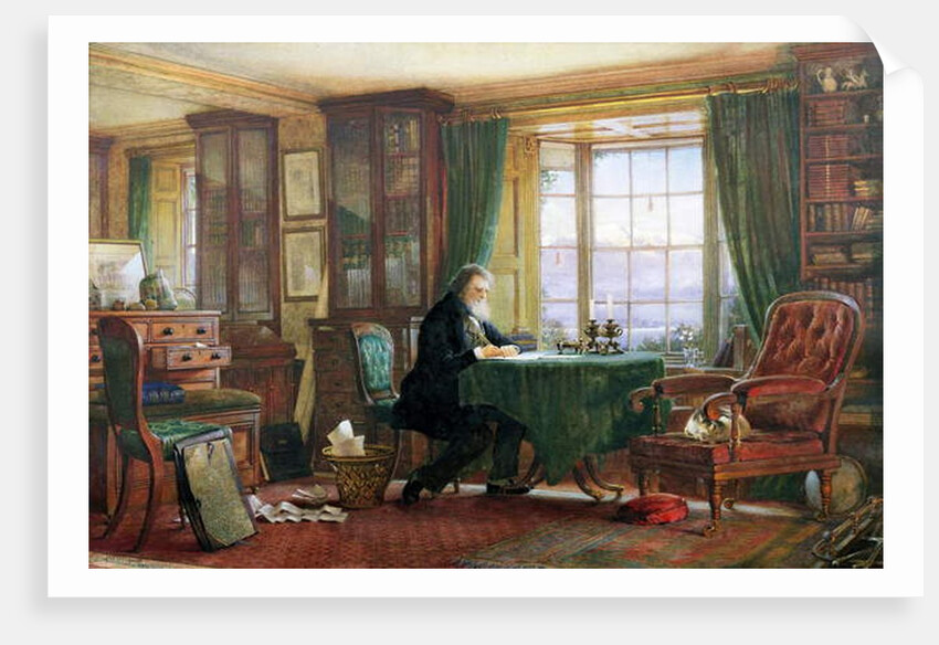 John Ruskin in his study at Brantwood, Cumbria, 1882 by William Gersham Collingwood