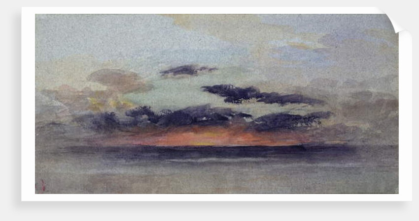Stormy Sunset by John Ruskin