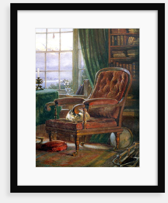 John Ruskin's study at Brantwood, Cumbria, 1882 by William Gersham Collingwood