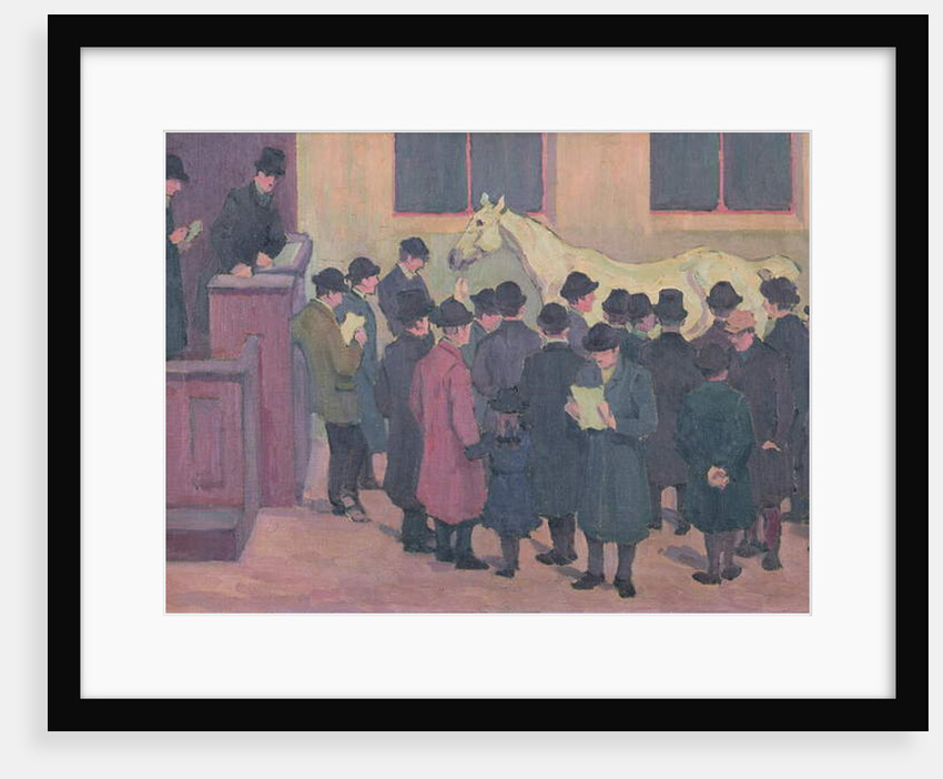 Horse Sale at the Barbican by Robert Polhill Bevan