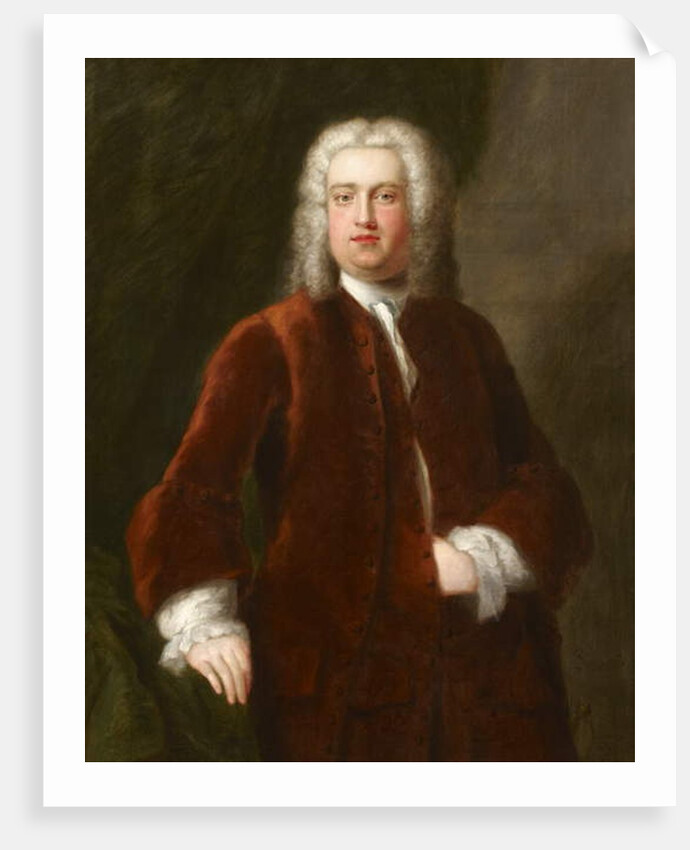 Portrait of an unidentified 18th-century gentleman presented as a portrait of Georg Frideric Handel, 1737 by Charles Philips