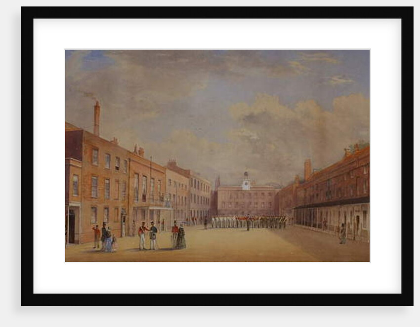 Old Clarence Barracks, Portsmouth, Hampshire, 1847 by A. C. Snape