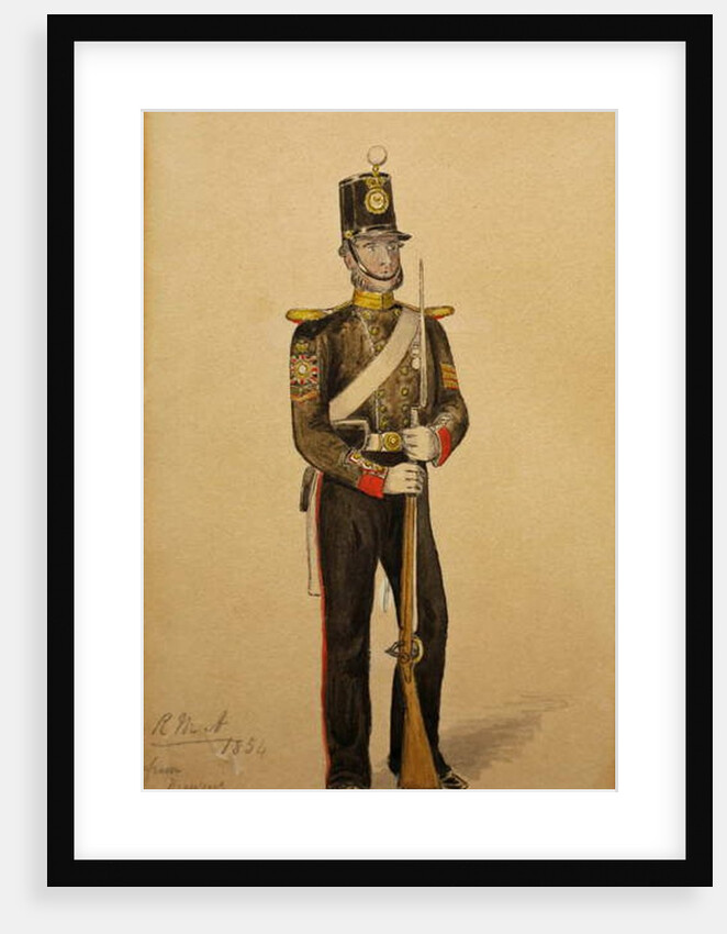 Colour Sergeant of the Royal Marine Artillery, 1854 by George Housman Thomas