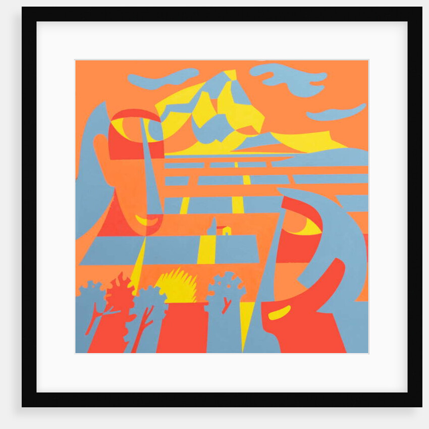 Landscape with faces, 2007 by Ron Waddams