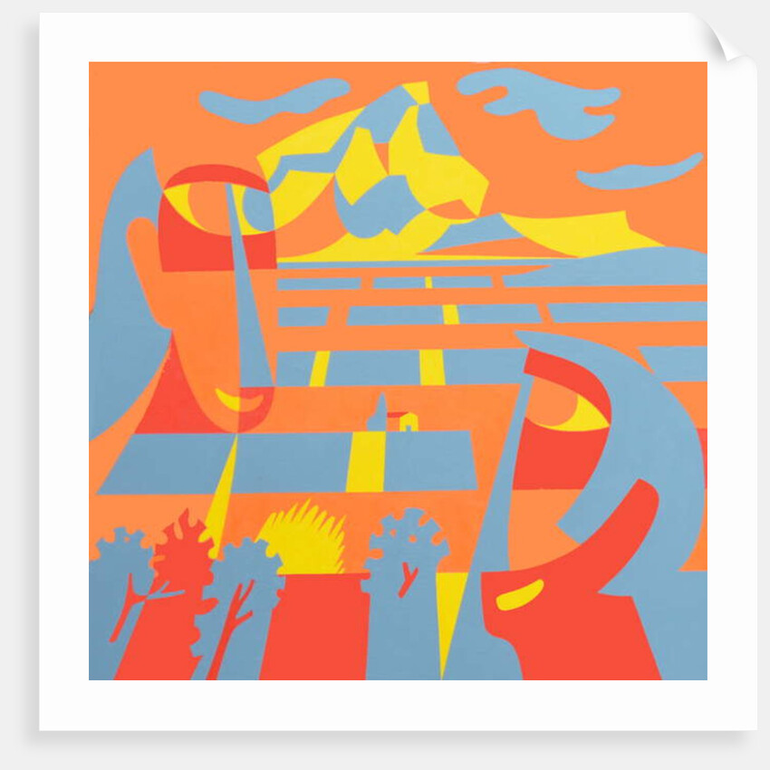 Landscape with faces, 2007 by Ron Waddams