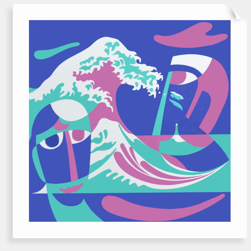 Seascape with faces, 2007 by Ron Waddams