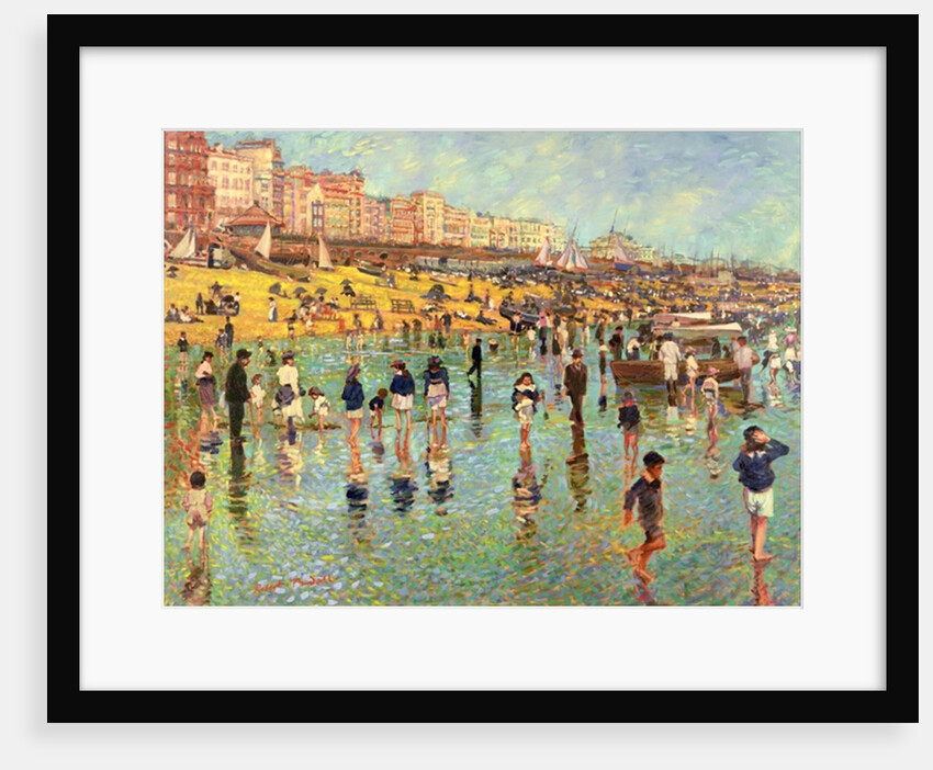 Passing Time on Brighton Beach by Robert Tyndall